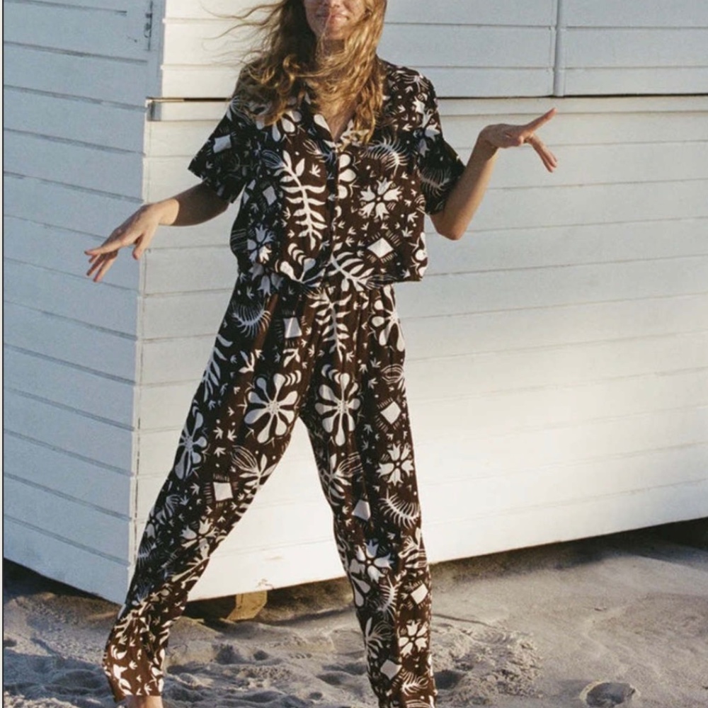 SET - Ellia Crop Shirt & Pants AUS 6 / US 2